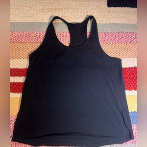 Black racer back tank